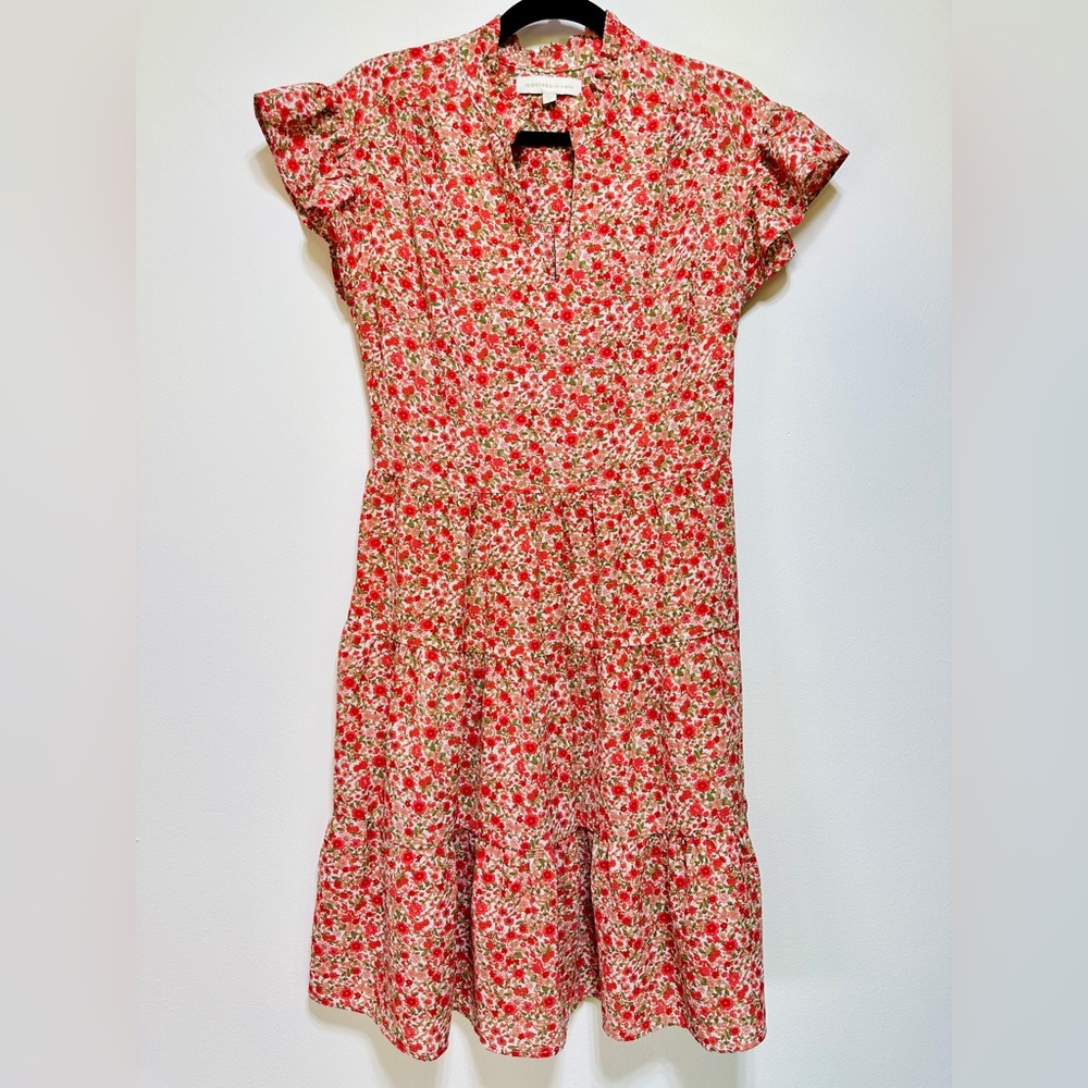 Floral Red Mini Dress - Lightweight Summer Dress